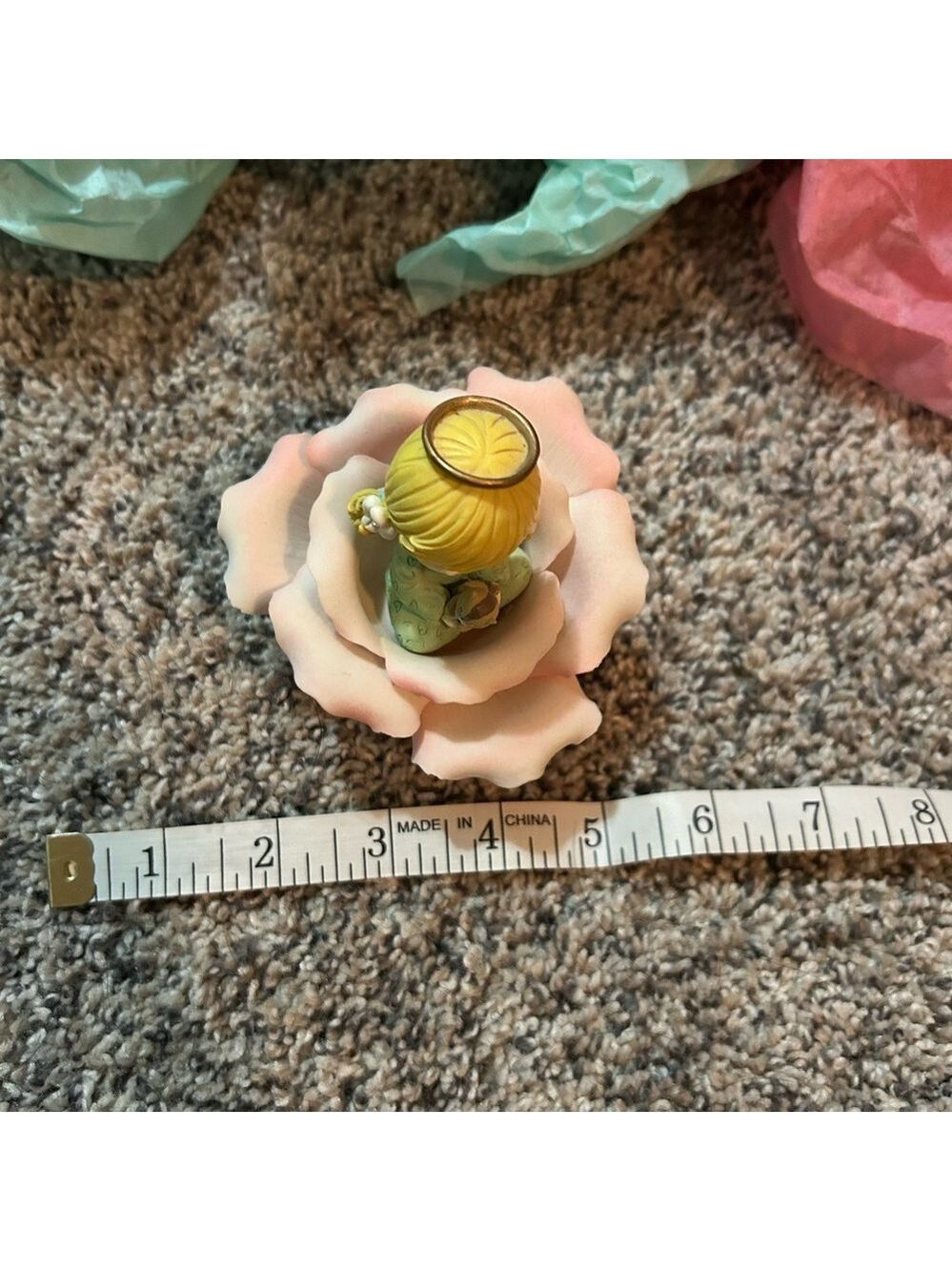 Precious Moments Angel in Pink Rose - Picture 6 of 7